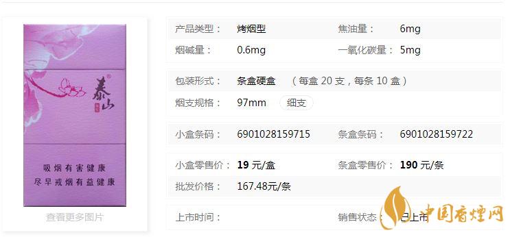 泰山顏悅多少錢一盒價格？泰山顏悅香煙價格大全2020